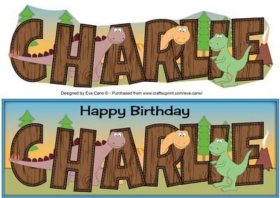 Dinosaurs Charlie Large Dl