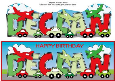 Little Cars & Planes Declan Large Dl