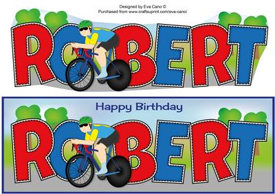 Cyclist Robert Large Dl