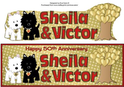 Jazz Dogs 50th Anniversary Sheila & Victor Large Dl