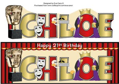 Theatrical Birthday Chloe 21st Large Dl