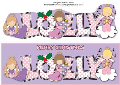 Christmas Angels Lolly Large Dl