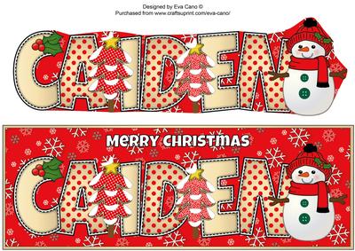 Cute Snowman Caiden Large Dl