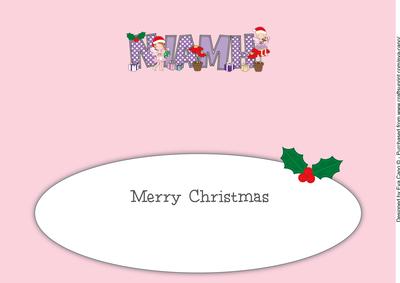 Christmas Fairies Niamh Large Dl Insert