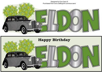 Vintage Car Eldon Large Dl