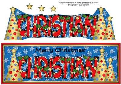 Buttons Christmas Trees Christian Large Dl