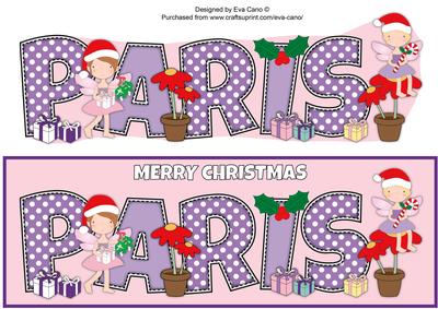 Christmas Fairies Paris Large Dl