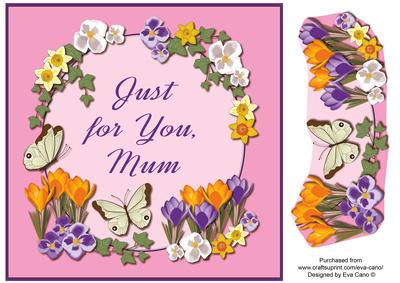 Just for You Blossom 8x8 Quick Card Mum