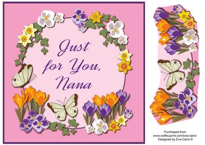 Just for You Blossom 8x8 Quick Card Nana