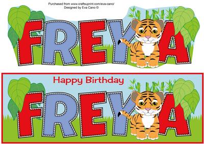 Cute Tiger Freya Large Dl