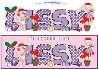 Christmas Fairies Lissy Large Dl