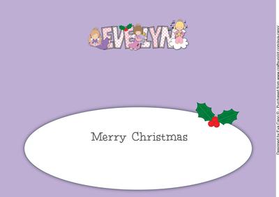 Christmas Angels Evelyn Large Dl Insert