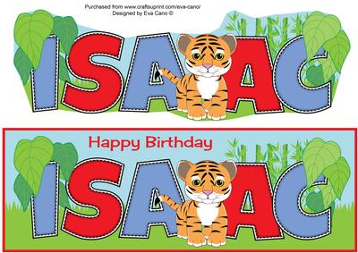 Cute Tiger Isaac Large Dl