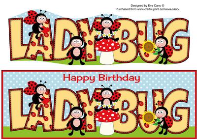 Cute Ladybirds Ladybug Large Dl