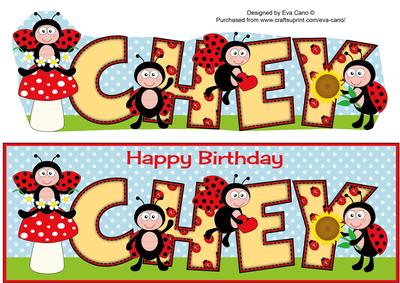 Cute Ladybirds Chey Large Dl