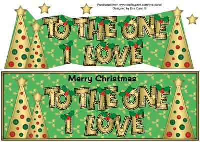Buttons Christmas Trees to the One I Love Large Dl