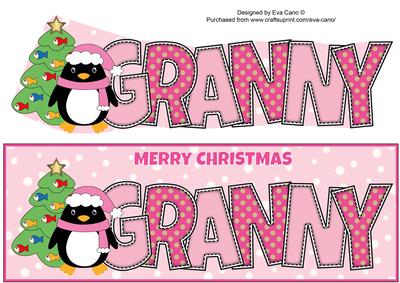 Eddie the Penguin Granny Large Dl