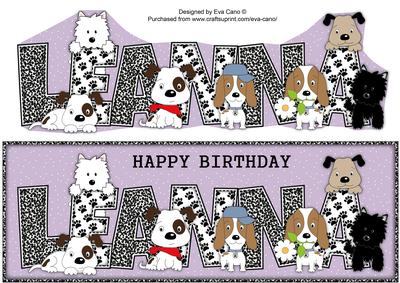 Patch, Kosmo and Jazz Leanna Large Dl