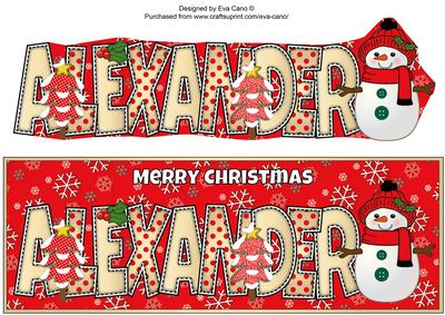 Cute Snowman Alexander Large Dl