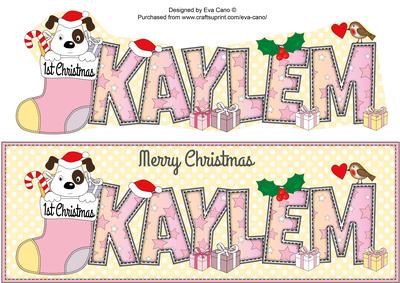Patch 1st Xmas Kaylem Large Dl