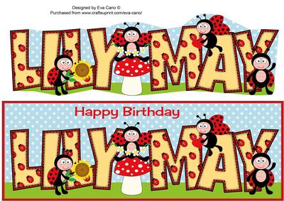 Cute Ladybirds Lily May Large Dl