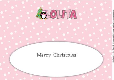 Eddie the Penguin Lolita Large Dl Insert