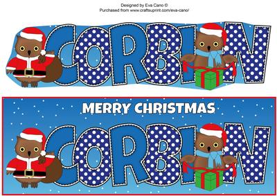 Christmas Owls Corbin Large Dl