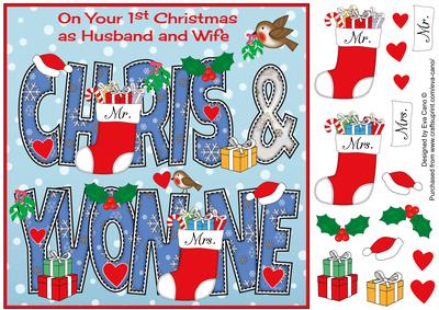 8x8 Christmas Names Chris & Yvonne