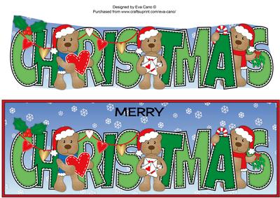 Romantic Christmas Teddies Christmas Large Dl 2