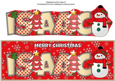 Cute Snowman Isaac Large D