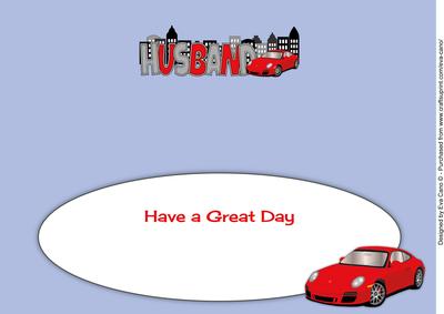 Porsche and the City Husband Large Dl Insert