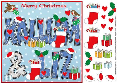 8x8 Christmas Names Kallum & Liz
