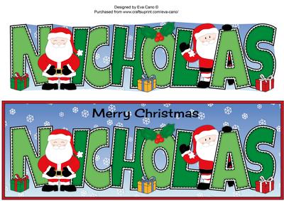 Santas Nicholas Large Dl