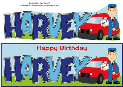 Postman Paul Harvey Large Dl
