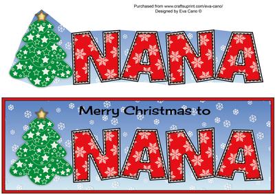 Christmas Tree Nana Large Dl