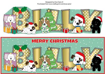 Christmas Dogs Billy Large Dl