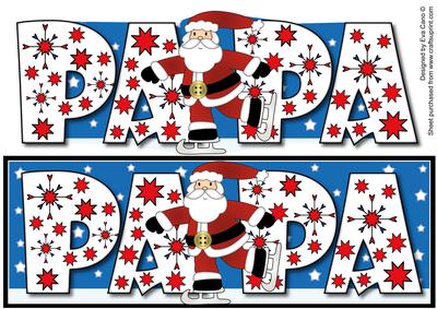 Skating Santa Papa Large Dl