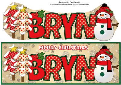 Cute Snowman Bryn Large Dl
