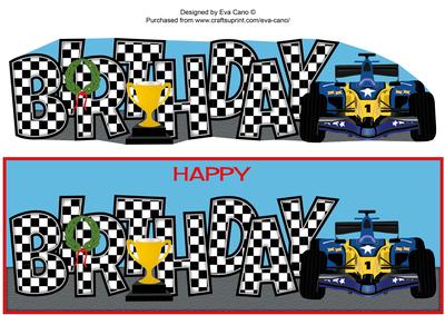 Formula 1 Birthday Large Dl