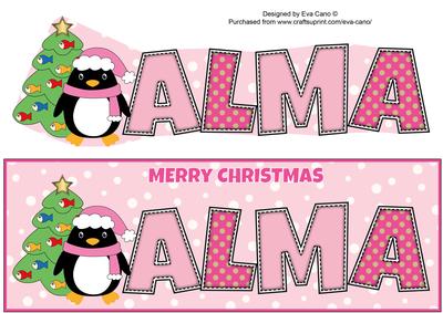 Eddie the Penguin Alma Large Dl
