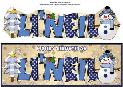 Cute Snowman Li'neil Large Dl