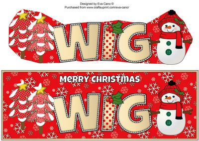 Cute Snowman Wig Large Dl