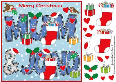 8x8 Christmas Mum & Jono