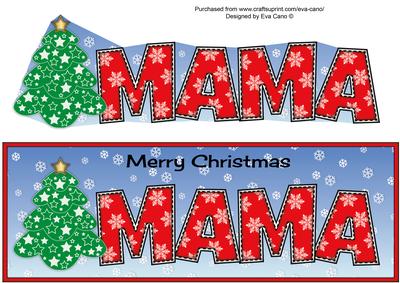 Christmas Tree Mama Large Dl