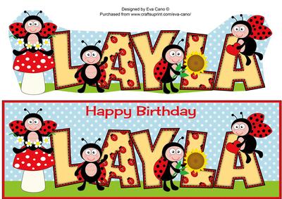 Cute Ladybirds Layla Large Dl