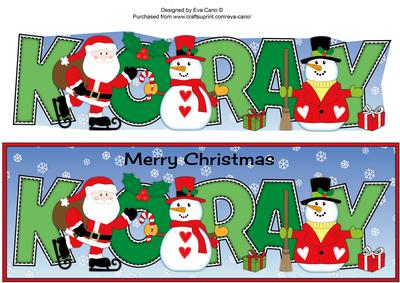 Santa & Snowmen Koray Large Dl
