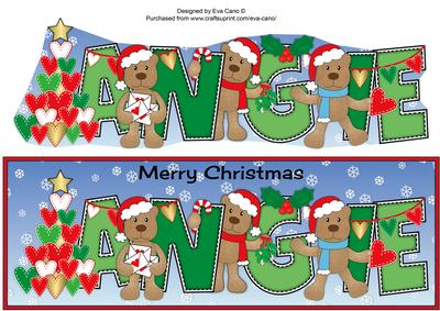 Romantic Christmas Teddies Angie Large Dl