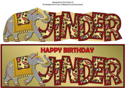 Grey Indian Elephant Jinder Large Dl