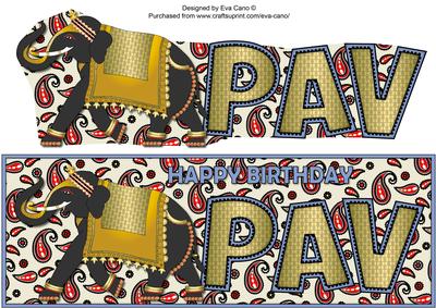 Black Indian Elephant Pav Large Dl