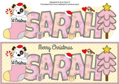 Patch 1st Xmas Sarah Large Dl